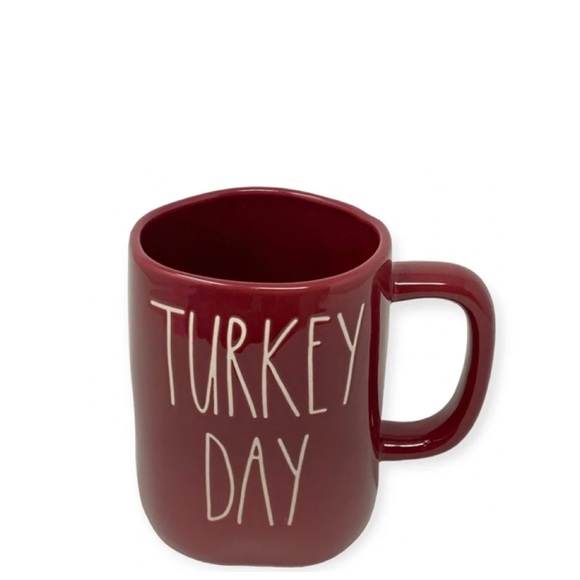 NEW Rae Dunn Turkey Day Maroon Mug - Picture 2 of 5